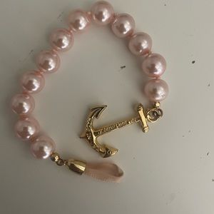 Kiel James Patrick pink Atlantic Pearl anchor bracelet